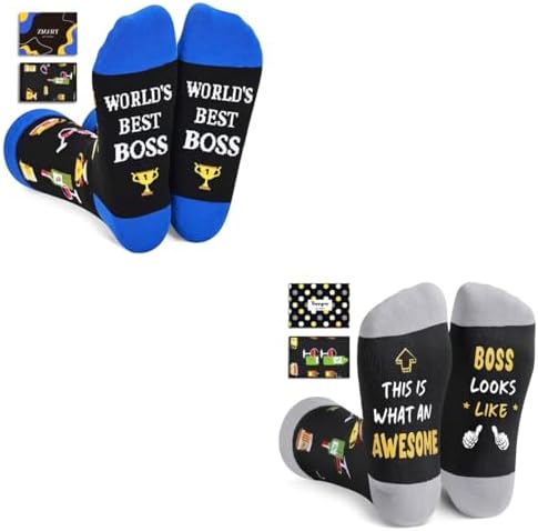 Boss Gifts for Men Worlds Best Retirement Socks Bosses Day