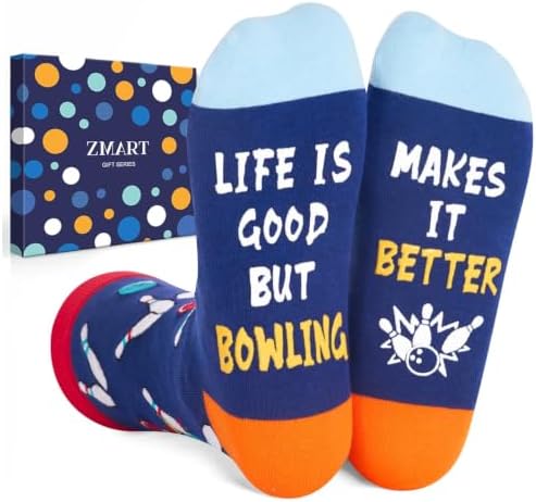 Bowling Gifts for Men Women Socks