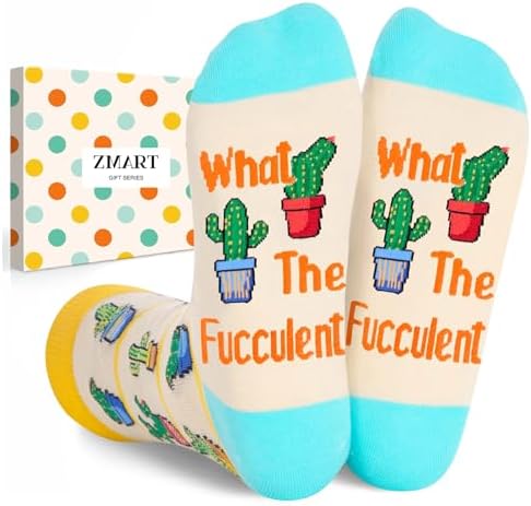 Cactus Gifts Funny Socks for Women