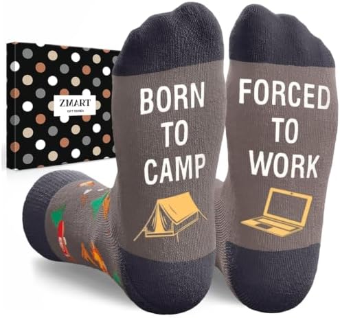 Camping Gifts for Men Women Unique Camp Socks for Campers