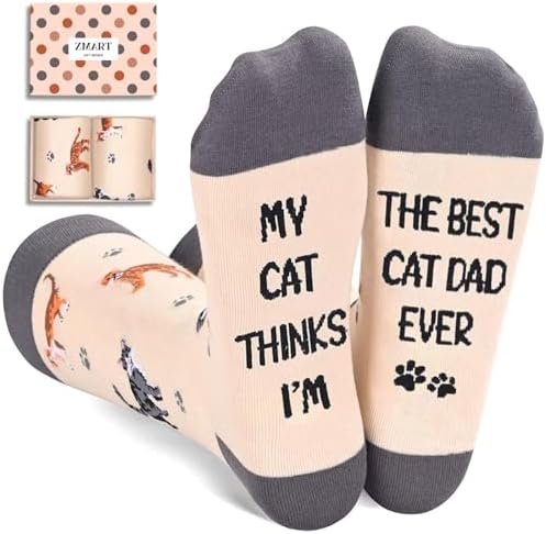 Cat Dad Gifts for Men Socks