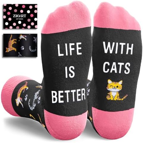 Cat Gifts for Women Men Socks