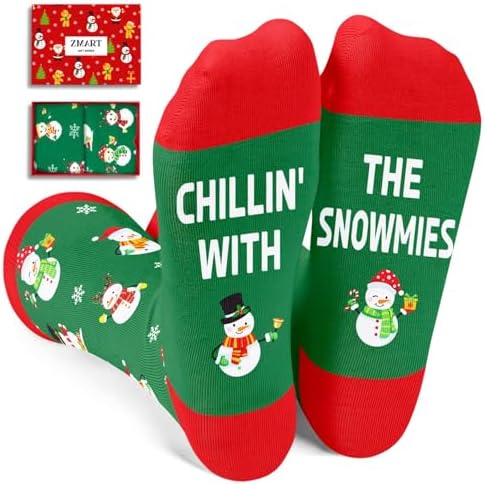 Christmas Gifts Stocking Stuffers Snowman Secret Santa Socks for