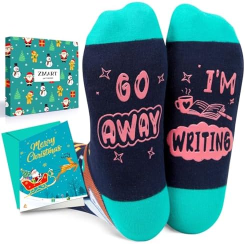 Cool Gifts for Writers Authors Funny Writing Socks for Men Women