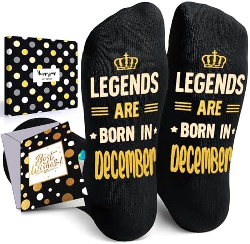 December Birthday Gifts for Men Socks