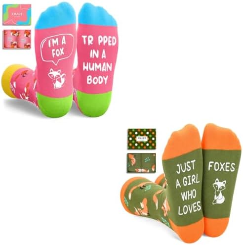 Fox Lover Gifts for Women Fox Socks for Teen Girls