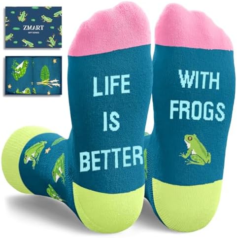 Frog Gifts for Women Men Socks Animal Lover Stocking Stuffers for