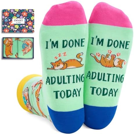 Funny Cat Gifts for Lovers Socks