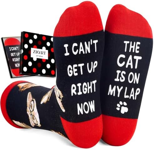 Funny Cat Gifts for Women Socks
