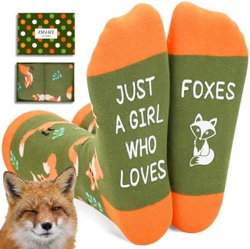 Funny Fox Gifts for Women Socks