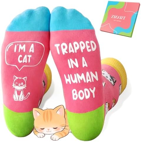 Funny Gifts for Cat Lovers Socks