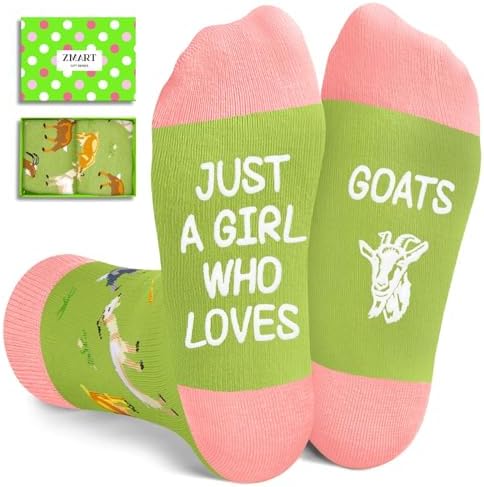 Funny Goat Gifts for Girls Socks