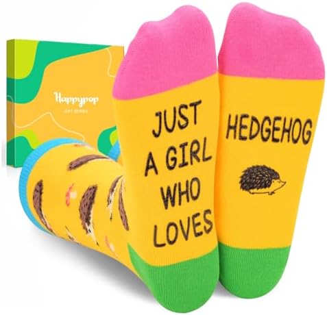 Funny Hedgehog Gifts Idea Socks