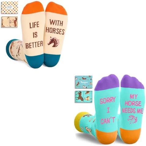 Funny Horse Gifts Unique Equestrian Socks