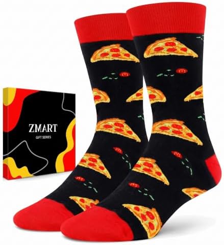 Funny Men Pizza Socks