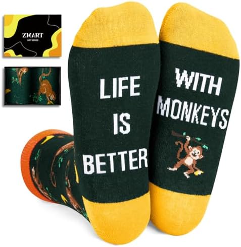 Funny Monkey Lover Gifts Socks