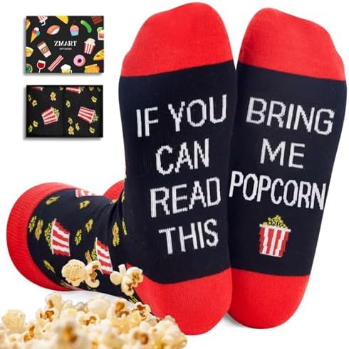Funny Popcorn Gifts Idea Socks