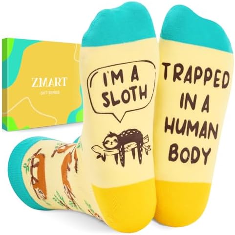 Funny Sloth Socks for Women Men