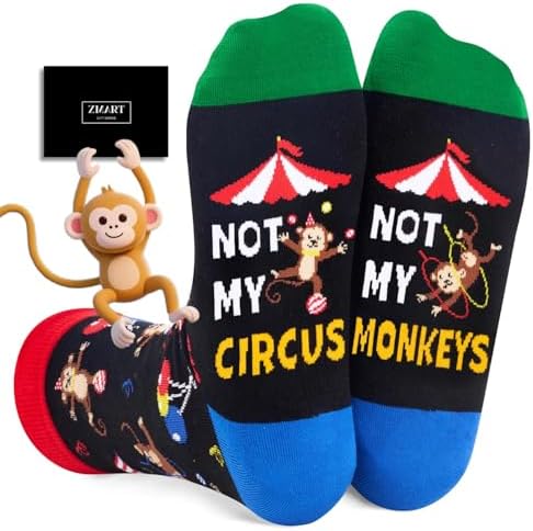 Funny Socks for Men Women Monkey for Teen Girls Boys