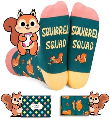 Funny Squirrel Lover Gifts Socks