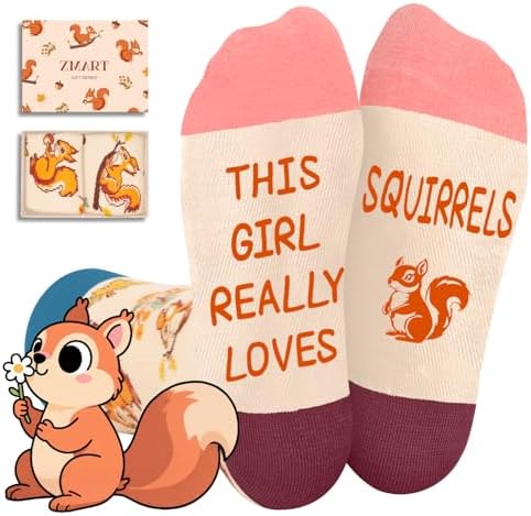 Funny Squirrel Socks for Kids