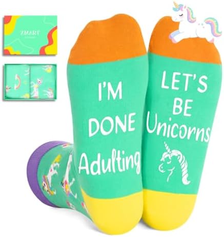 Funny Unicorn Gifts for Women Socks