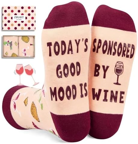 Funny Wine Lover Gifts Socks