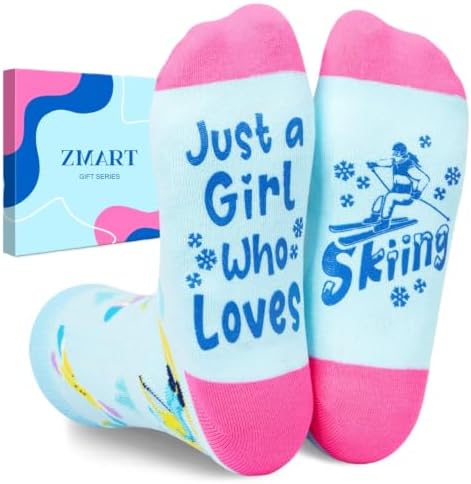 Gifts for Skiers Snowboarders Funny Socks