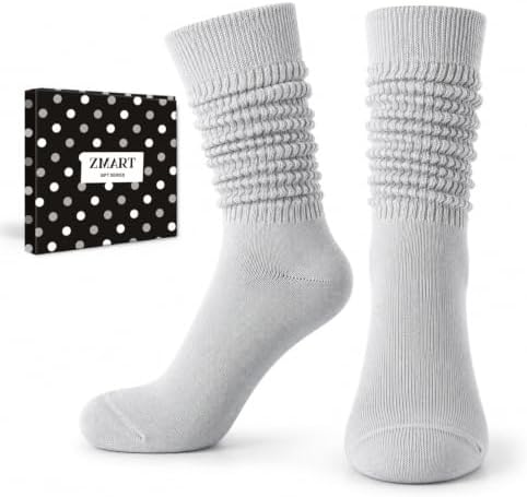 Gray Scrunch Socks for Girl