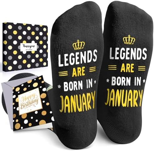 January Birthday Gifts for Men Socks