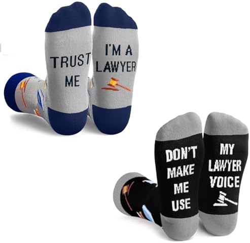 Lawyer Gifts for Men Law Student School Graduation Socks