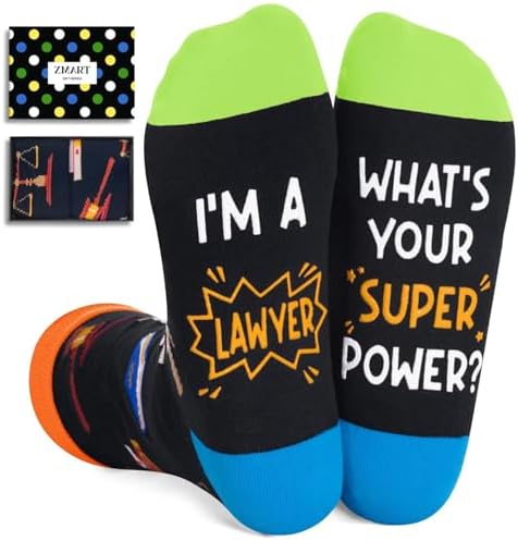 Lawyer Gifts Funny Socks Gift Box for Men and Women