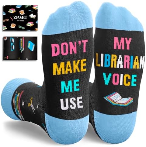 Librarian Gifts for Men Women Socks
