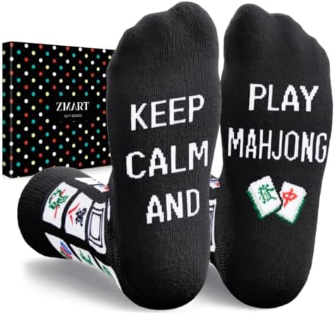 Mahjong Gifts for Women Men Socks for Mah Jongg Lovers