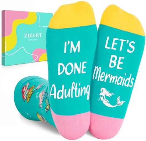 Mermaid Gifts for Girls Women Socks