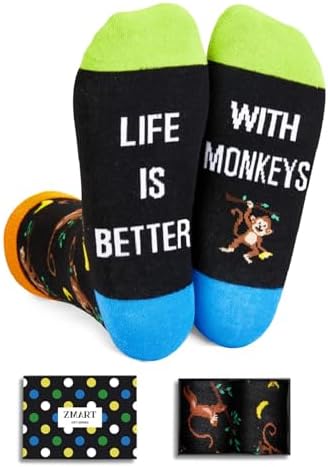 Monkey Socks for Men Women