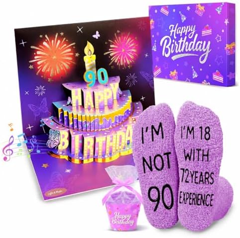 Musical Birthday Pop-Up Card Socks