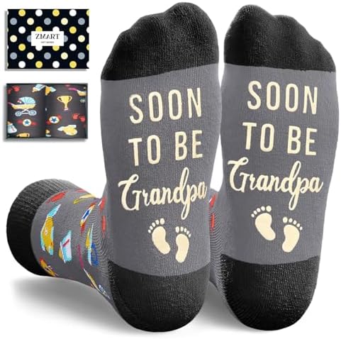 New Grandpa Gifts for Him Socks