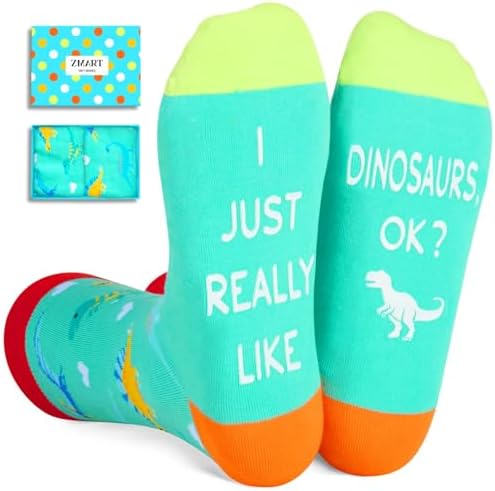 Novelty Dinosaur Socks for Adults