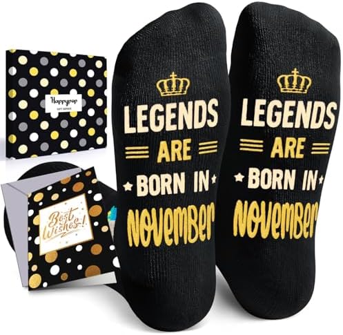 November Birthday Gifts for Men Socks