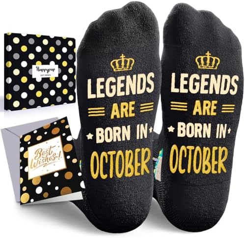 October Birthday Gifts for Men Socks