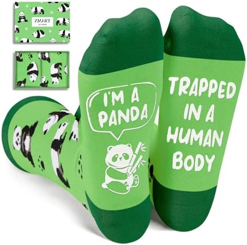 Panda Gifts for Women Men Funny Novelty Socks for Teens