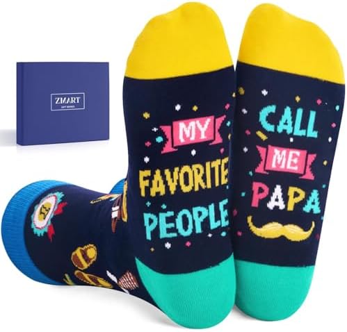 Papa Gifts Fathers Day Socks