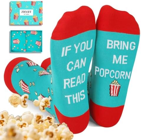Popcorn Gifts for Men Women Socks