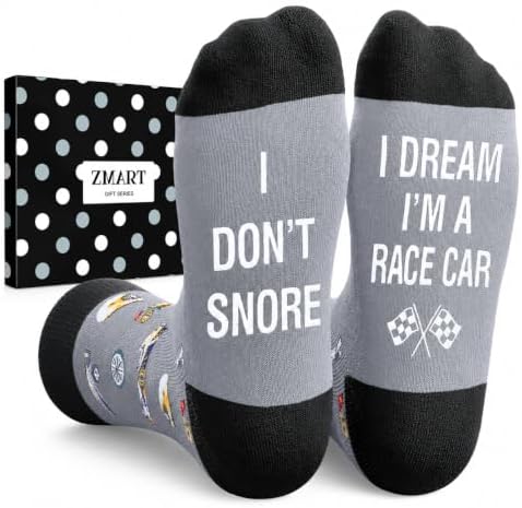 Racing Gifts for Men Gift for Race Car Guys Lovers Socks