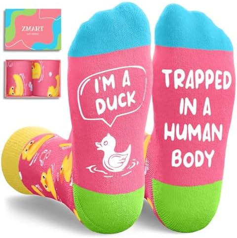 Rubber Duck Gifts for Teens Funny Socks Stocking Stuffers for Mom
