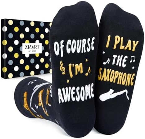 Saxophone Gifts for Men Socks