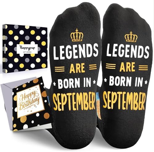 September Birthday Gifts for Men Socks