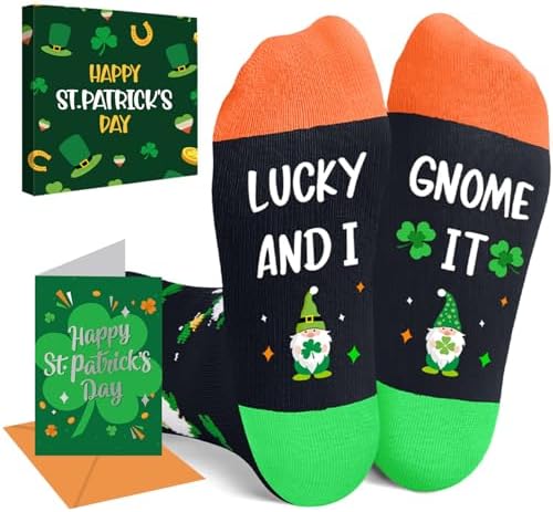 St.Patrick's Day Gifts Shamrock Socks for Boys Girls