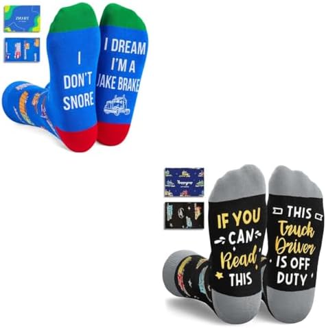Truck Gifts for Men Cool Driver Socks for Trucker